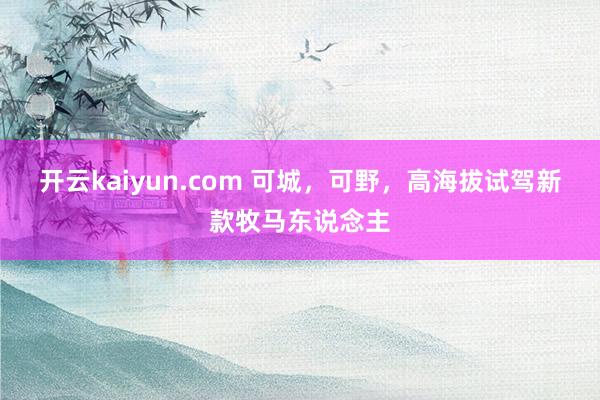 开云kaiyun.com 可城，可野，高海拔试驾新款牧马东说念主