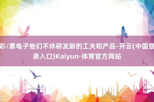 彩/票电子他们不休研发新的工夫和产品-开云(中国登录入口)Kaiyun·体育官方网站