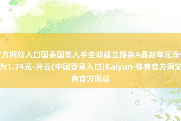 官方网站入口国泰国策入手生动建立搀杂A最新单元净值为1.74元-开云(中国登录入口)Kaiyun·体育官方网站