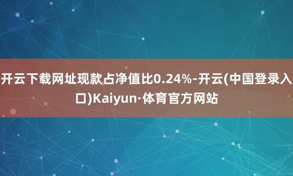 开云下载网址现款占净值比0.24%-开云(中国登录入口)Kaiyun·体育官方网站