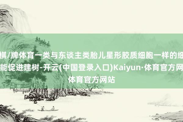 棋/牌体育一类与东谈主类胎儿星形胶质细胞一样的细胞能促进建树-开云(中国登录入口)Kaiyun·体育官方网站