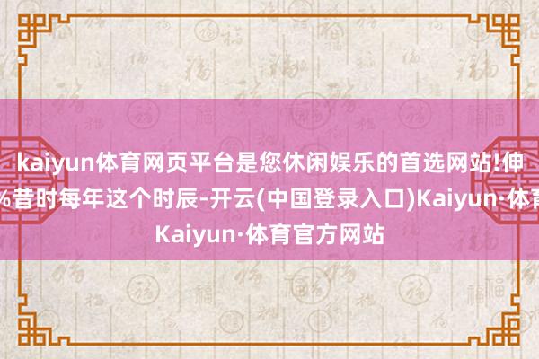 kaiyun体育网页平台是您休闲娱乐的首选网站!伸开剩余57%昔时每年这个时辰-开云(中国登录入口)Kaiyun·体育官方网站